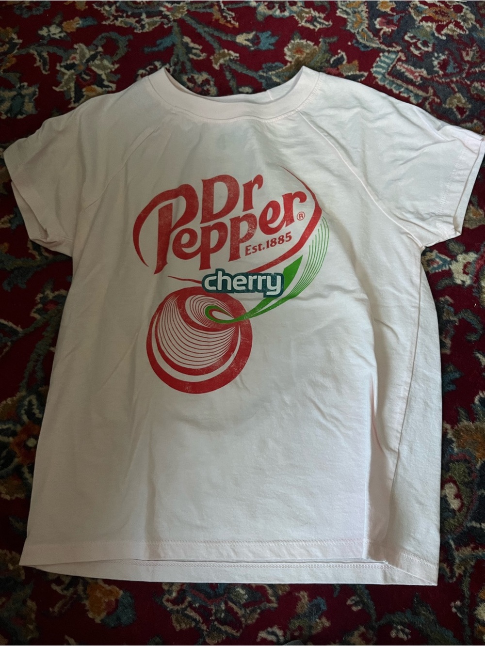 Cherry White Kids Graphic Tee